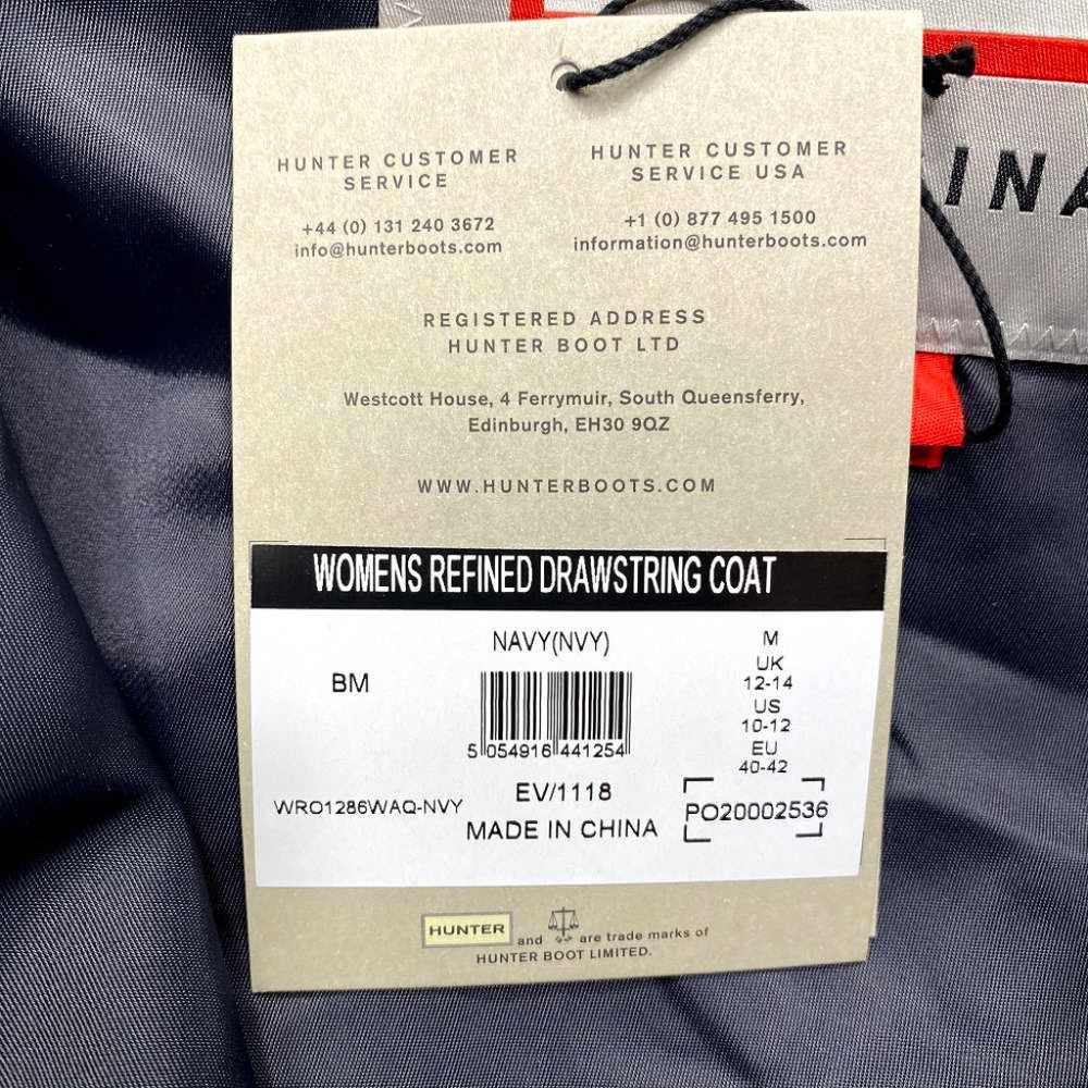 NWT‎ Hunter Refined Drawstring Coat - Picture 11 of 11